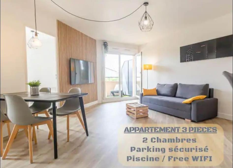 *T3*Toulouse Purpan+Parking+Piscine Apartment Exterior photo